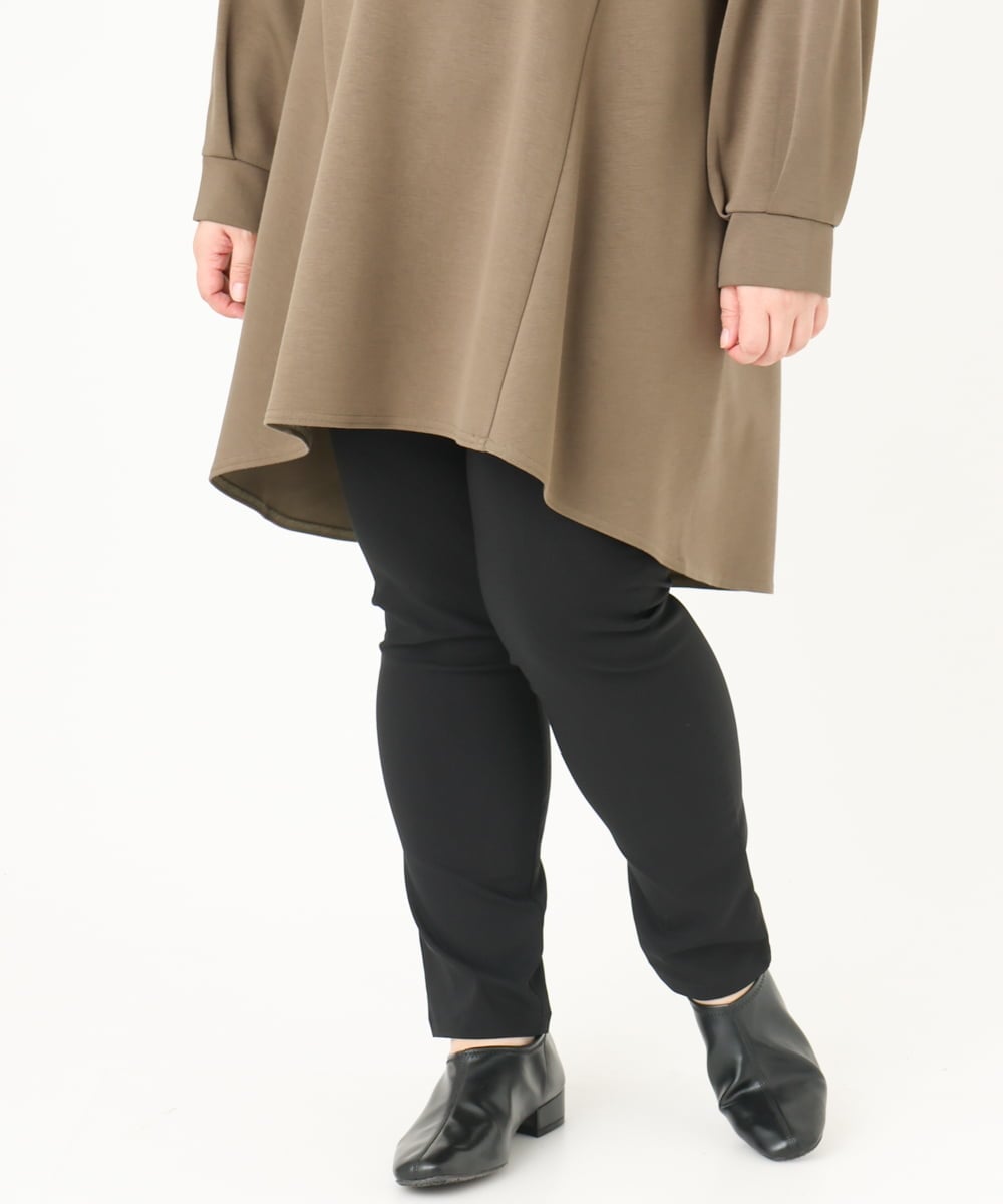 OLLCA13089 eur3(エウルキューブ) 【大きいサイズ】ストレッチスリムパンツ ブラック(94)