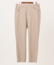 OLLCD01089 eur3(エウルキューブ) 【WEB先行販売】【大きいサイズ】ストレッチスリムパンツ ベージュ(82)