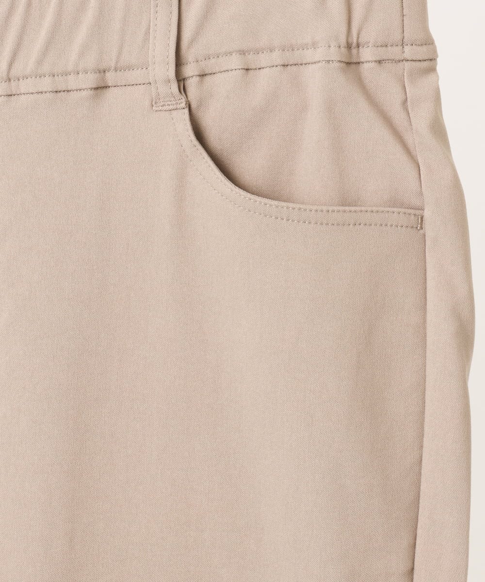 OLLCD01089 eur3(エウルキューブ) 【WEB先行販売】【大きいサイズ】ストレッチスリムパンツ ベージュ(82)