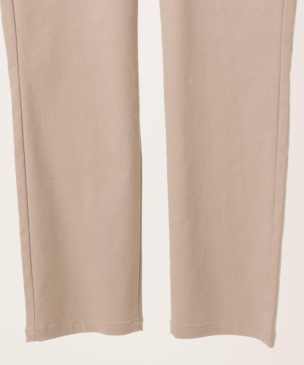 OLLCD01089 eur3(エウルキューブ) 【WEB先行販売】【大きいサイズ】ストレッチスリムパンツ ベージュ(82)