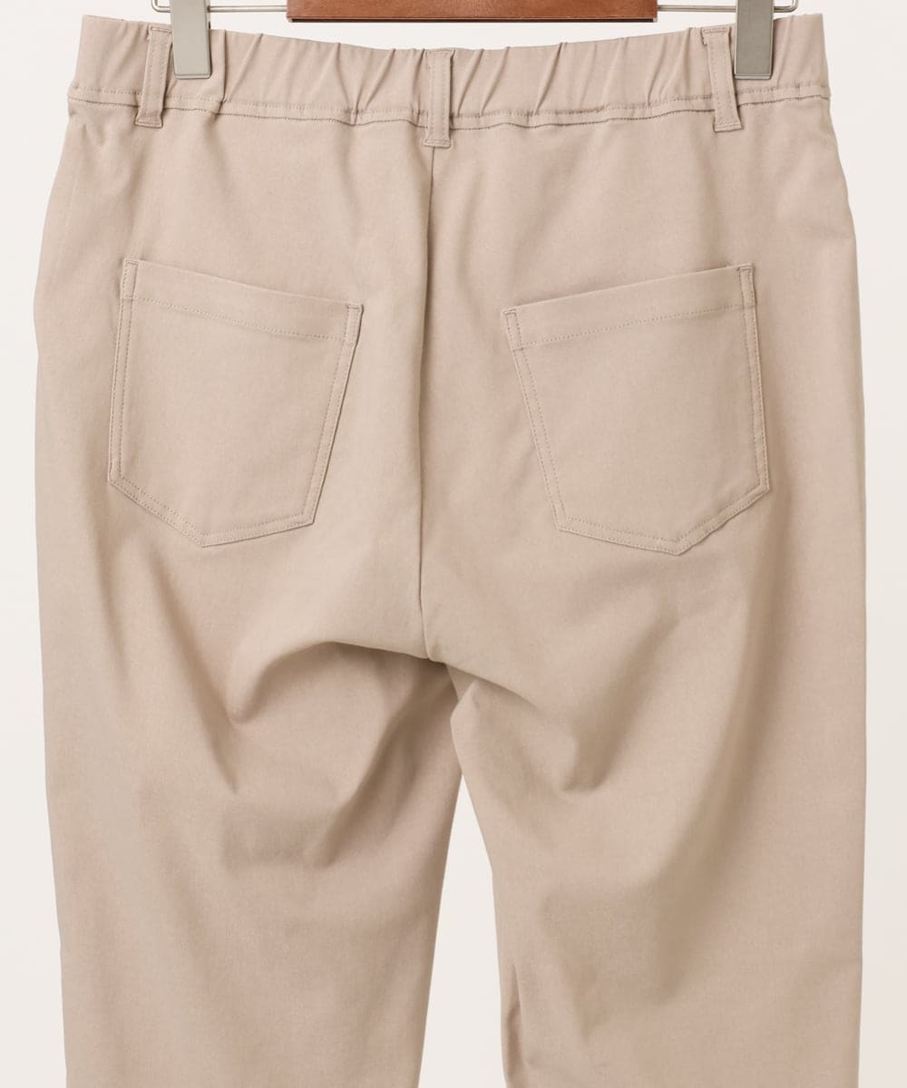 OLLCD01089 eur3(エウルキューブ) 【WEB先行販売】【大きいサイズ】ストレッチスリムパンツ ベージュ(82)