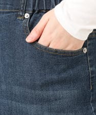 OLLCD10109 eur3(エウルキューブ) 【WEB先行販売】【大きいサイズ】ワイドストレートデニム ネイビー(57)