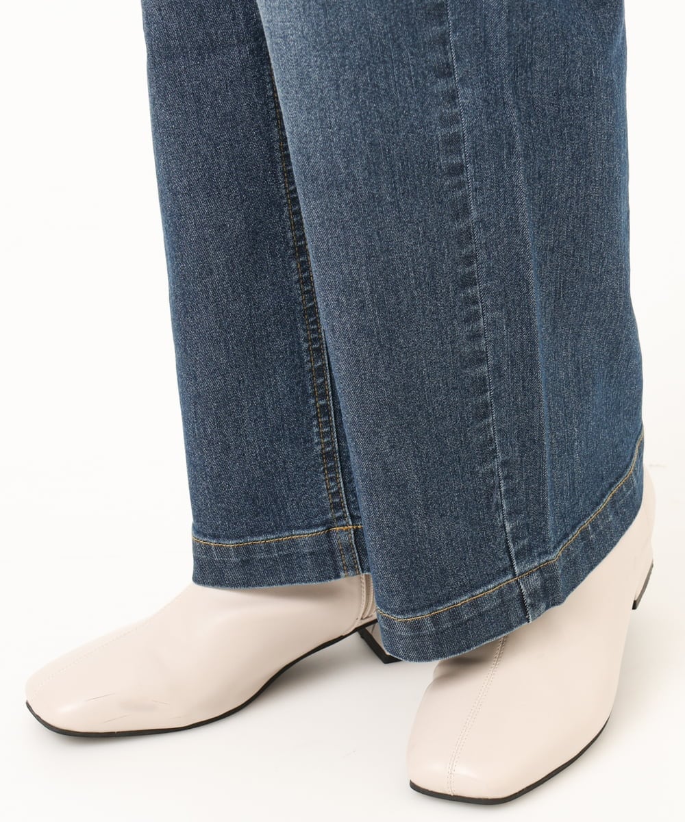 OLLCD10109 eur3(エウルキューブ) 【WEB先行販売】【大きいサイズ】ワイドストレートデニム ネイビー(57)