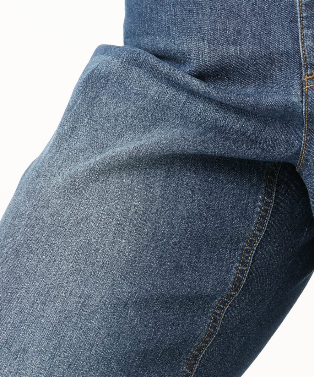 OLLCD10109 eur3(エウルキューブ) 【WEB先行販売】【大きいサイズ】ワイドストレートデニム ネイビー(57)