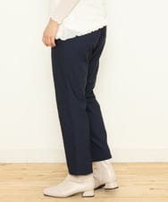 OLLCS04080 eur3(エウルキューブ) 【大きいサイズ】さらさらストレッチストレートパンツ ネイビー(57)