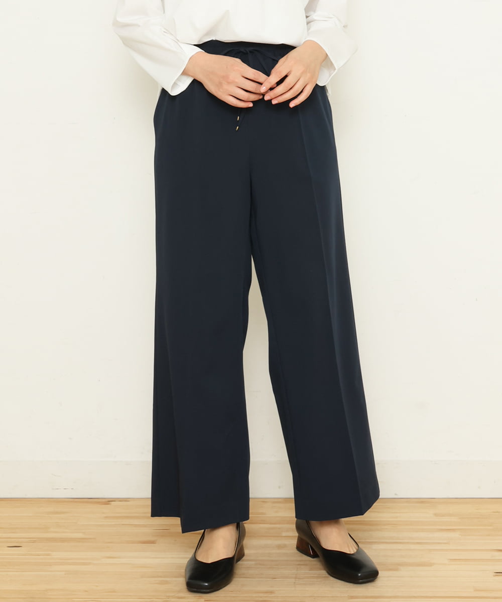 OLLCS12090 eur3 【大きいサイズ/a.v.v×eur3】ストレートワイドパンツ