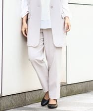 OLLDA01139 eur3(エウルキューブ) 【大きいサイズ/11号サイズあり/セットアップ対応】Wクロスストレッチテーパードパンツ グレージュ(89)