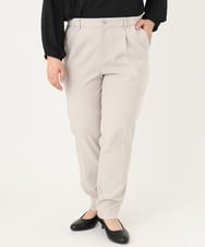 OLLDA01139 eur3(エウルキューブ) 【大きいサイズ/11号サイズあり/セットアップ対応】Wクロスストレッチテーパードパンツ グレージュ(89)