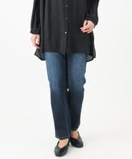 OLLDA15089 eur3(エウルキューブ) 【大きいサイズ】ストレッチスリムデニム ネイビー(57)