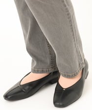 OLLDA15089 eur3(エウルキューブ) 【大きいサイズ】ストレッチスリムデニム ライトグレー(91)