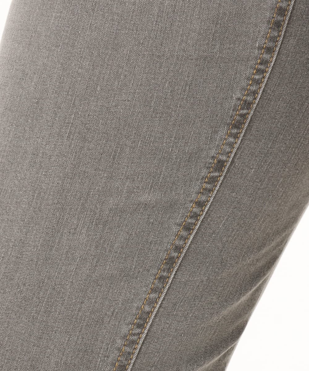 OLLDA15089 eur3(エウルキューブ) 【大きいサイズ】ストレッチスリムデニム ライトグレー(91)