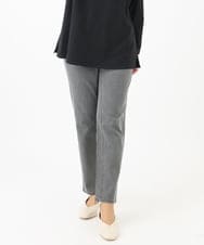 OLLDA15089 eur3(エウルキューブ) 【大きいサイズ】ストレッチスリムデニム ライトグレー(91)