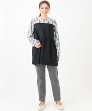 OLLDA15089 eur3(エウルキューブ) 【大きいサイズ】ストレッチスリムデニム ライトグレー(91)