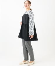 OLLDA15089 eur3(エウルキューブ) 【大きいサイズ】ストレッチスリムデニム ライトグレー(91)
