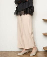 OLLDD02119 eur3(エウルキューブ) 【WEB先行販売】【大きいサイズ】センタープレスワイドパンツ ライトピンク(01)