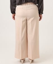OLLDD02119 eur3(エウルキューブ) 【WEB先行販売】【大きいサイズ】センタープレスワイドパンツ ライトピンク(01)
