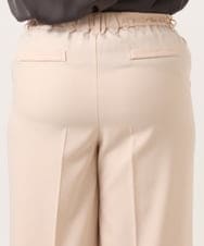 OLLDD02119 eur3(エウルキューブ) 【WEB先行販売】【大きいサイズ】センタープレスワイドパンツ ライトピンク(01)