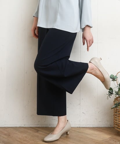 OLLDD02119 eur3 【WEB先行販売】【大きいサイズ】センタープレスワイドパンツ