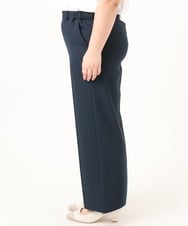 OLLDD02119 eur3(エウルキューブ) 【WEB先行販売】【大きいサイズ】センタープレスワイドパンツ ネイビー(57)