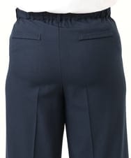 OLLDD02119 eur3(エウルキューブ) 【WEB先行販売】【大きいサイズ】センタープレスワイドパンツ ネイビー(57)