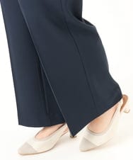 OLLDD02119 eur3(エウルキューブ) 【WEB先行販売】【大きいサイズ】センタープレスワイドパンツ ネイビー(57)