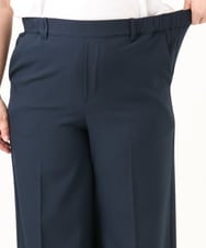 OLLDD02119 eur3(エウルキューブ) 【WEB先行販売】【大きいサイズ】センタープレスワイドパンツ ネイビー(57)