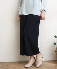 OLLDD02119 eur3(エウルキューブ) 【WEB先行販売】【大きいサイズ】センタープレスワイドパンツ ネイビー(57)