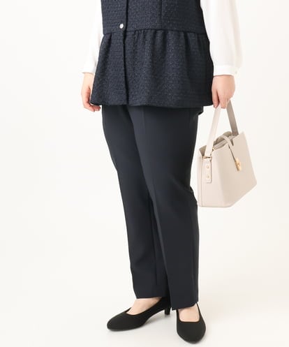 OLLDD04139 eur3 【大きいサイズ/11号サイズあり】Wクロステーパードパンツ