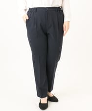 OLLDD04139 eur3(エウルキューブ) 【大きいサイズ/11号サイズあり】Wクロステーパードパンツ ネイビー(57)