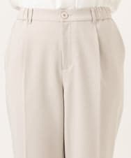 OLLDD04139 eur3(エウルキューブ) 【大きいサイズ/11号サイズあり】Wクロステーパードパンツ グレージュ(89)