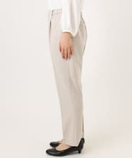 OLLDD04139 eur3(エウルキューブ) 【大きいサイズ/11号サイズあり】Wクロステーパードパンツ グレージュ(89)