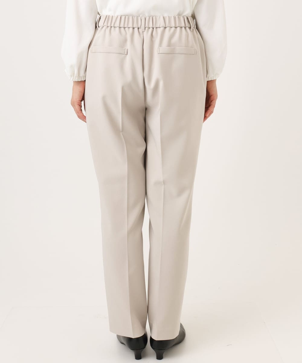 OLLDD04139 eur3(エウルキューブ) 【大きいサイズ/11号サイズあり】Wクロステーパードパンツ グレージュ(89)