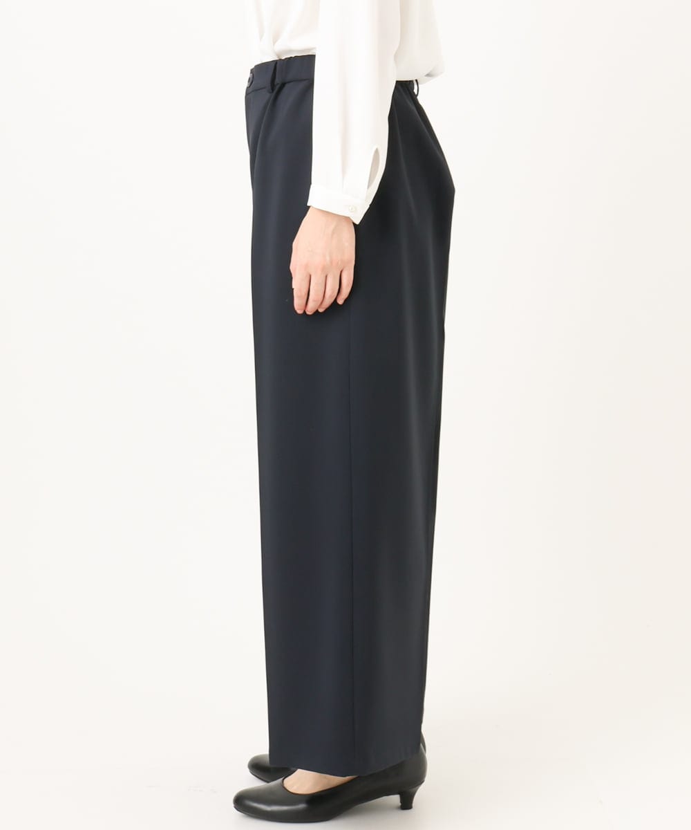 OLLDD05139 eur3(エウルキューブ) 【大きいサイズ/11号サイズあり】Wクロスワイドパンツ ネイビー(57)