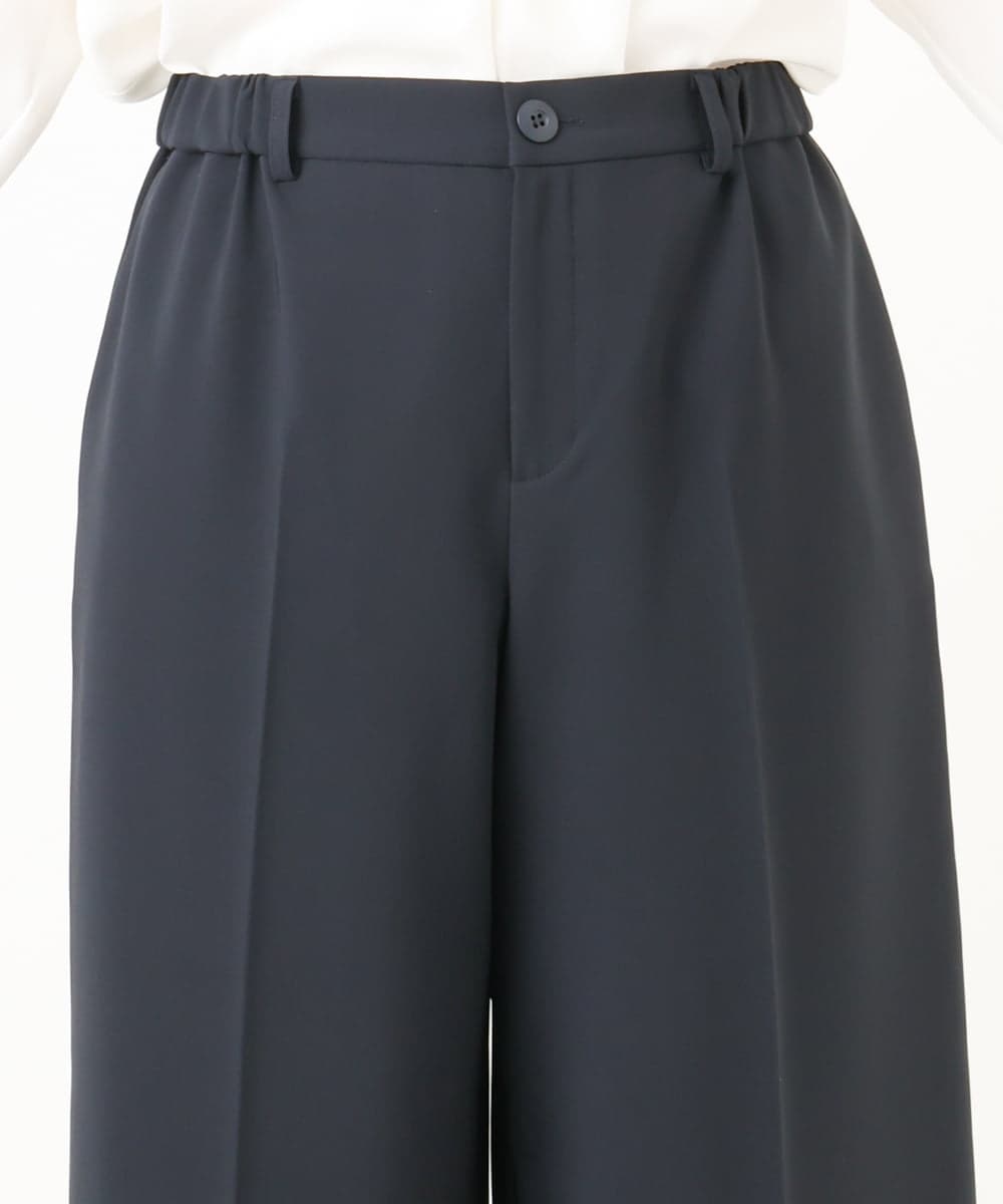 OLLDD05139 eur3(エウルキューブ) 【大きいサイズ/11号サイズあり】Wクロスワイドパンツ ネイビー(57)