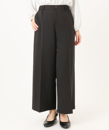 OLLDD05139 eur3 【大きいサイズ/11号サイズあり】Wクロスワイドパンツ