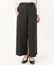 OLLDD05139 eur3(エウルキューブ) 【大きいサイズ/11号サイズあり】Wクロスワイドパンツ ブラック(94)