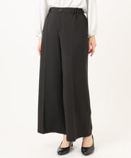 OLLDD05139 eur3(エウルキューブ) 【大きいサイズ/11号サイズあり】Wクロスワイドパンツ ブラック(94)