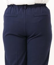 OLLDD09119 eur3(エウルキューブ) 【大きいサイズ/11号サイズあり/セットアップ対応】カットジョーゼットテーパードパンツ ネイビー(57)
