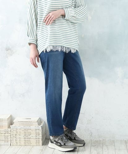 OLLDD13099 eur3 【WEB先行販売】【大きいサイズ】ゆるフィットデニム