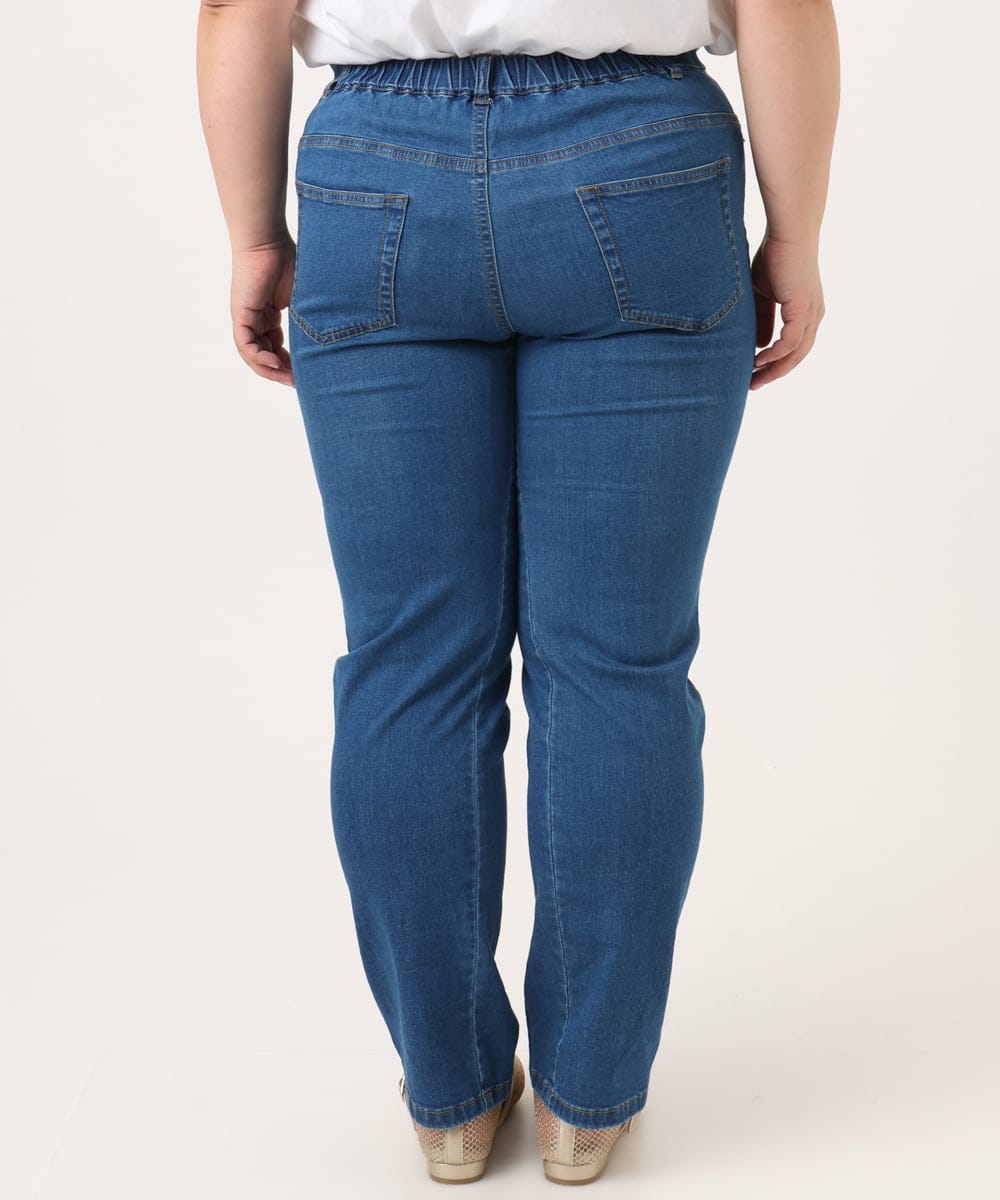 OLLDD13099 eur3(エウルキューブ) 【大きいサイズ】ゆるフィットデニム ライトブルー(50)