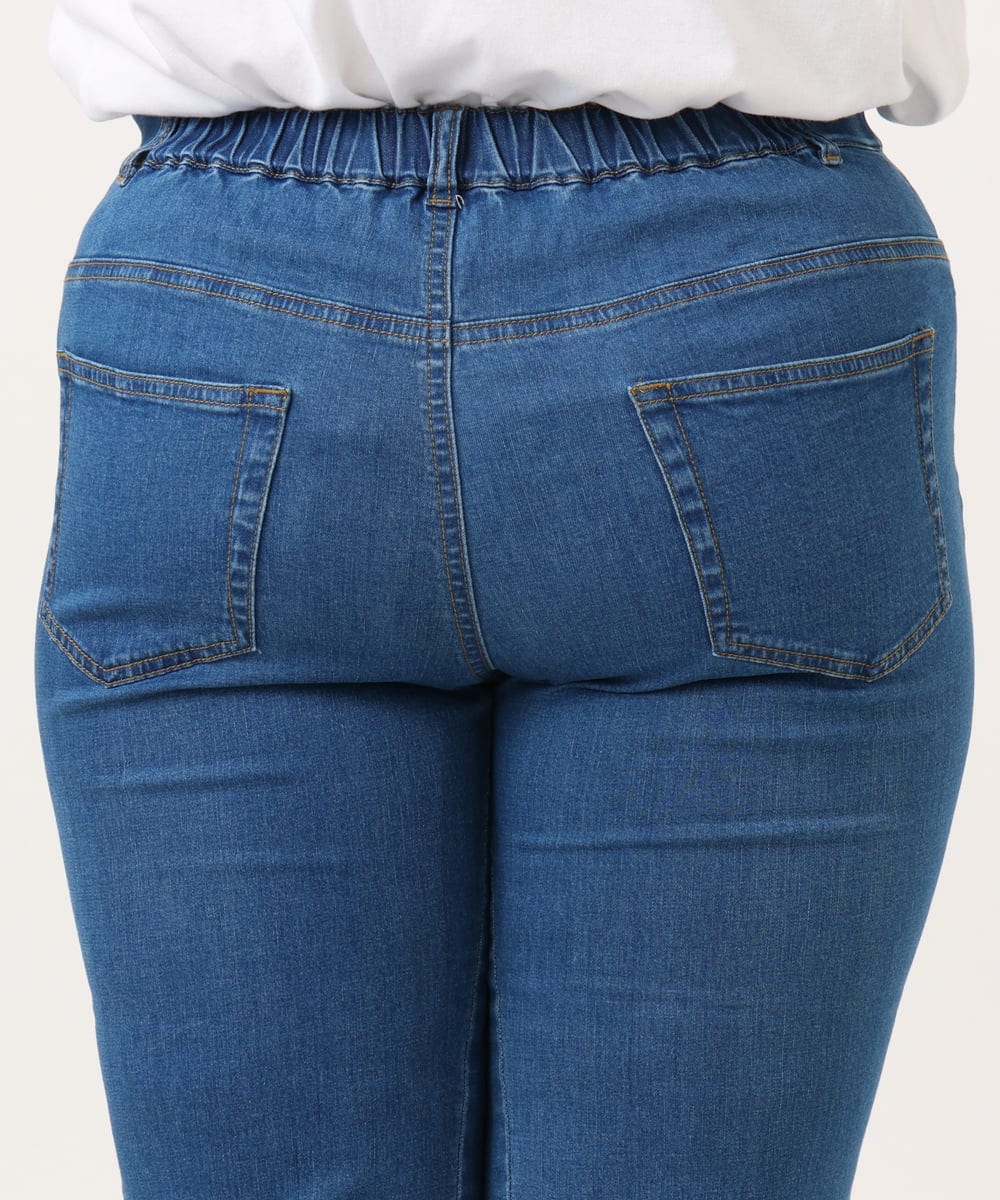 OLLDD13099 eur3(エウルキューブ) 【大きいサイズ】ゆるフィットデニム ライトブルー(50)