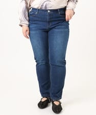 OLLDD13099 eur3(エウルキューブ) 【大きいサイズ】ゆるフィットデニム ネイビー(57)