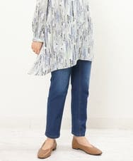 OLLDS07080 eur3(エウルキューブ) 【大きいサイズ】ストレッチデニム ブルー(55)