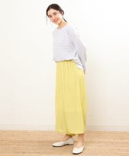 OLLDS24080 eur3(エウルキューブ) 【雑誌掲載】【大きいサイズ】メーテルサテンパンツ イエロー(25)
