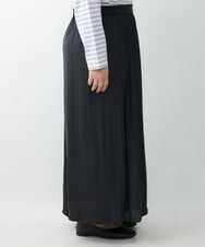OLLDS24080 eur3(エウルキューブ) 【雑誌掲載】【大きいサイズ】メーテルサテンパンツ ダークグレー(93)