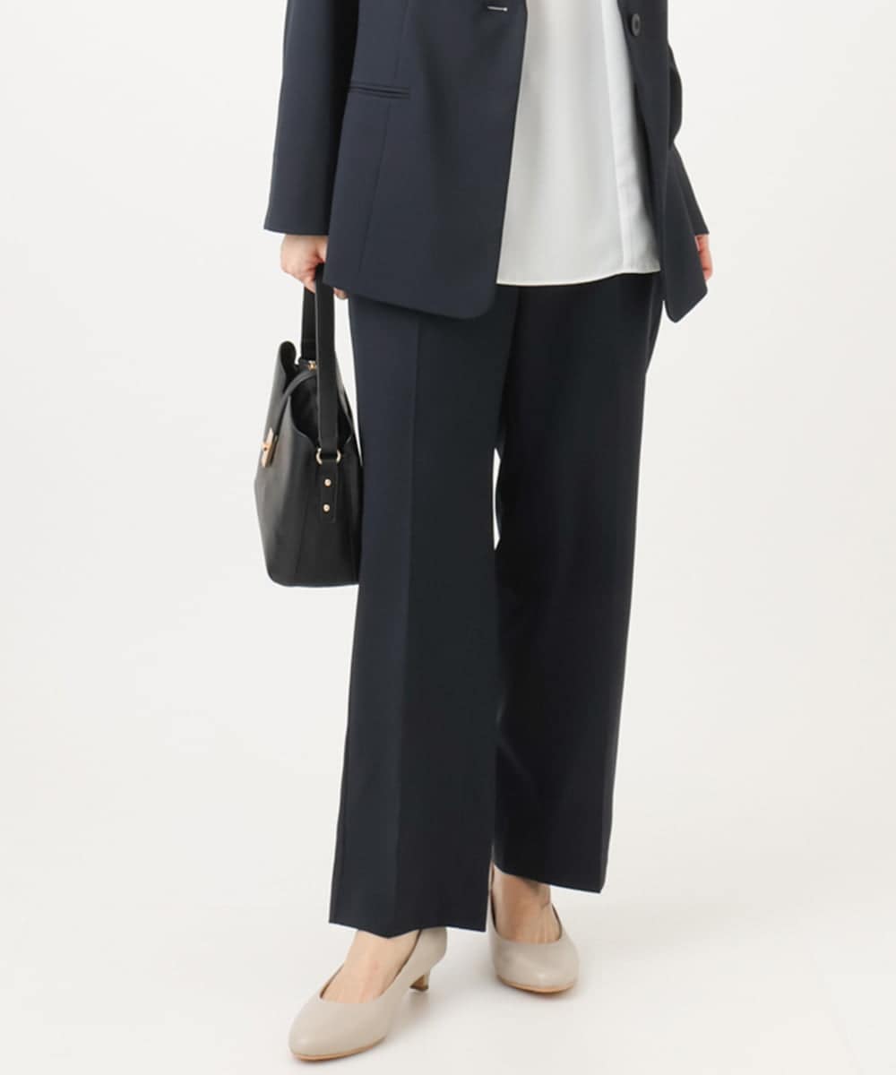 OLLED03139 eur3(エウルキューブ) 【大きいサイズ/11号サイズあり/セットアップ可能】ストレッチセンタープレスパンツ ネイビー