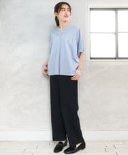 OLLED03139 eur3(エウルキューブ) 【大きいサイズ/11号サイズあり/セットアップ可能】ストレッチセンタープレスパンツ ネイビー