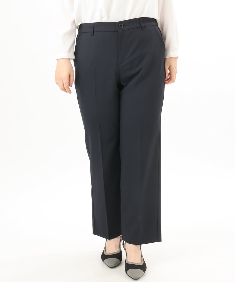 OLLED03139 eur3(エウルキューブ) 【大きいサイズ/11号サイズあり/セットアップ可能】ストレッチセンタープレスパンツ ネイビー