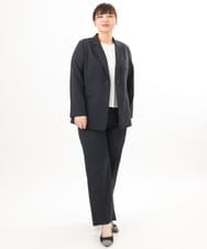 OLLED03139 eur3(エウルキューブ) 【大きいサイズ/11号サイズあり/セットアップ可能】ストレッチセンタープレスパンツ ネイビー