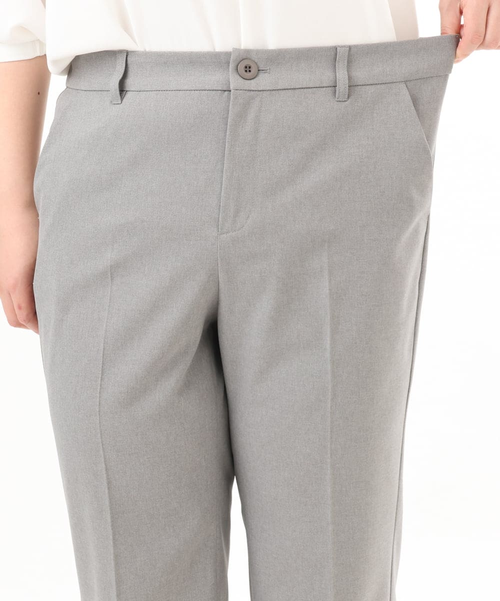 OLLED03139 eur3(エウルキューブ) 【大きいサイズ/11号サイズあり/セットアップ可能】ストレッチセンタープレスパンツ グレー